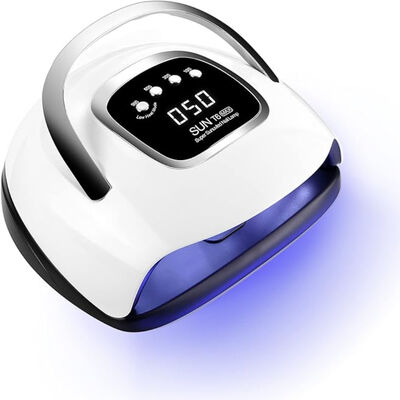 220W UV Nail Lamp with 72 UV/LED Lamp Beads and 365nm+405nm Wavelengths for Fast Curing of Gel Polish